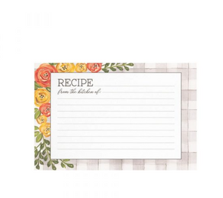 Floral Recipe Cards