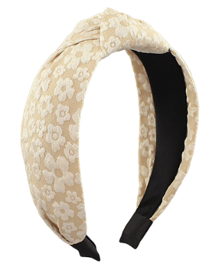 Flower Power Headband Ivory