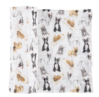 French Bulldog Muslin Swaddle