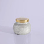 Frosted Fireside Silver 8oz Candle