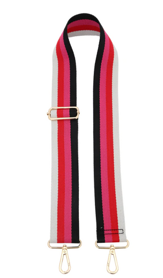Fuchsia Stripe Guitar Strap