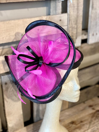 Fuchsia Swoop Fascinator