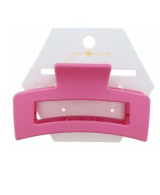Fuschia Rectangle Hair Clip