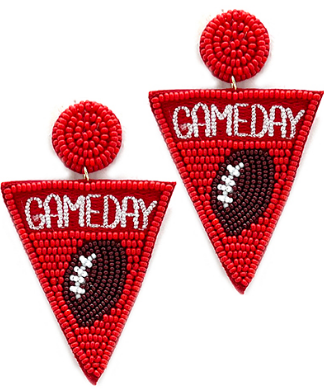 GAME DAY Earrings Red