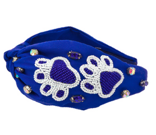 GAME TIME Paw Headband Blue