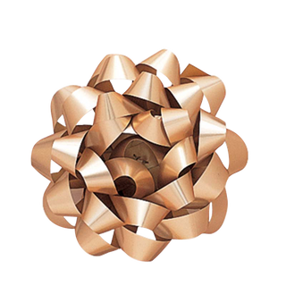Gold large matte decorative bow