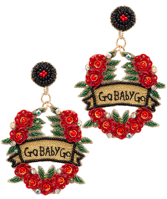 GO BABY Earrings Red