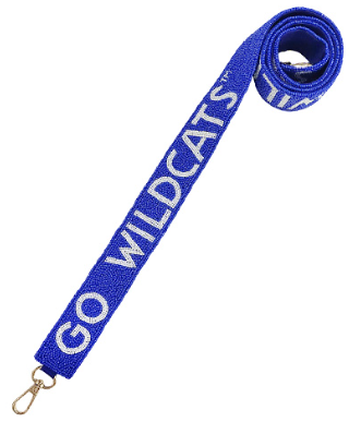 GO WILDCATS Purse Strap Blue