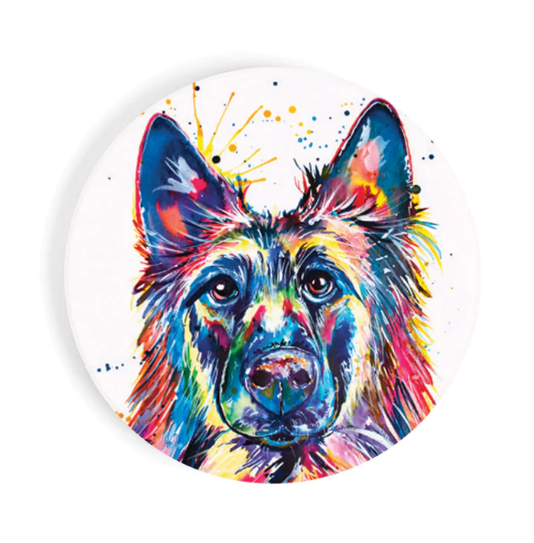 German Shepherd Car Coaster