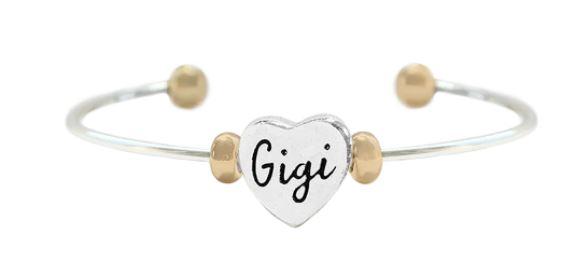 Gigi 2 Tone Cuff Bracelet