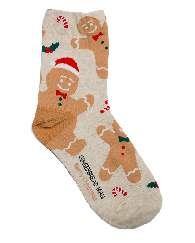Gingerbread Holiday Socks