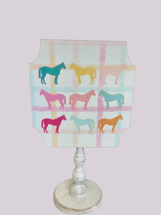 Gingham Horse Derby Topper