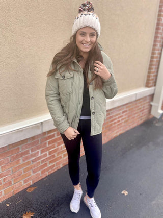 Give It A Whirl Quilted Jacket (More Colors)