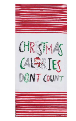 Glitters Xmas Calories Towel