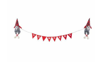 Gnome Banner Mantle Decor