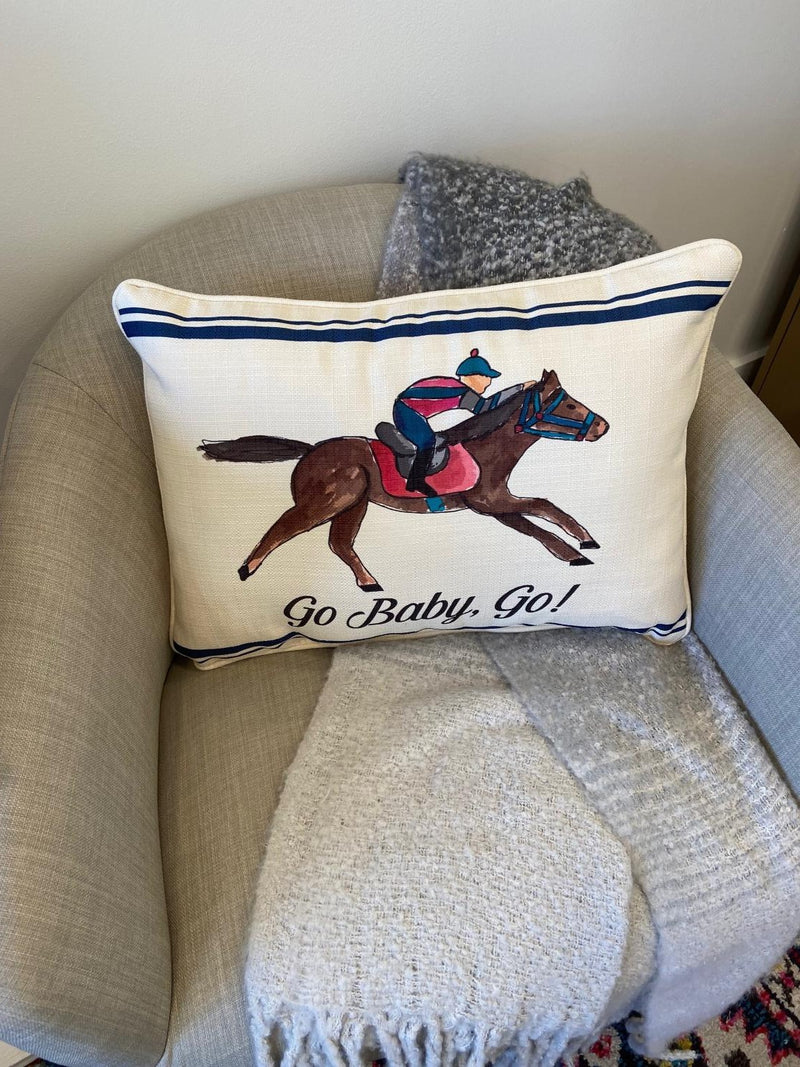 Go Baby Go Pipped Pillow
