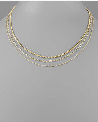 Gold 3 Layer Necklace