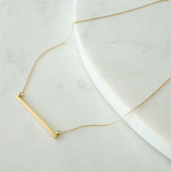 Gold Bar Necklace