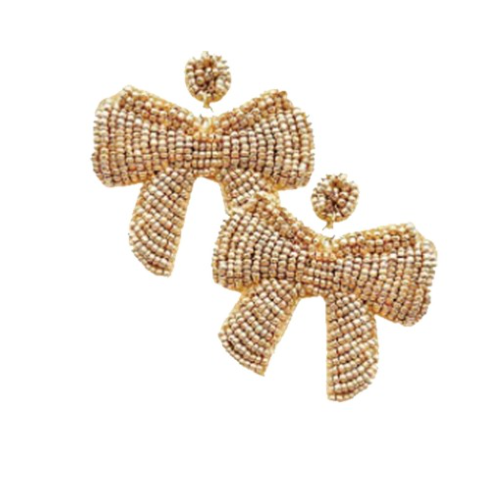 Gold Bow Earrings