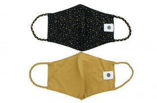 Gold Dots/Black Pomchie Mask