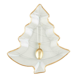 Gold Edge Tree Platter Set