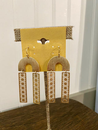 Gold FIligree Arch Earring