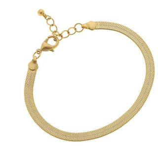 Gold Herringbone Bracelet