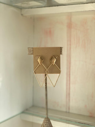 Gold Rhombus Earring