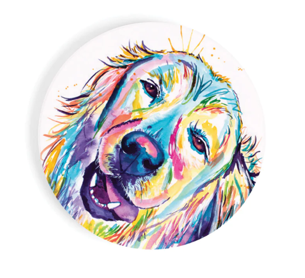 Golden Retriever Car Coaster