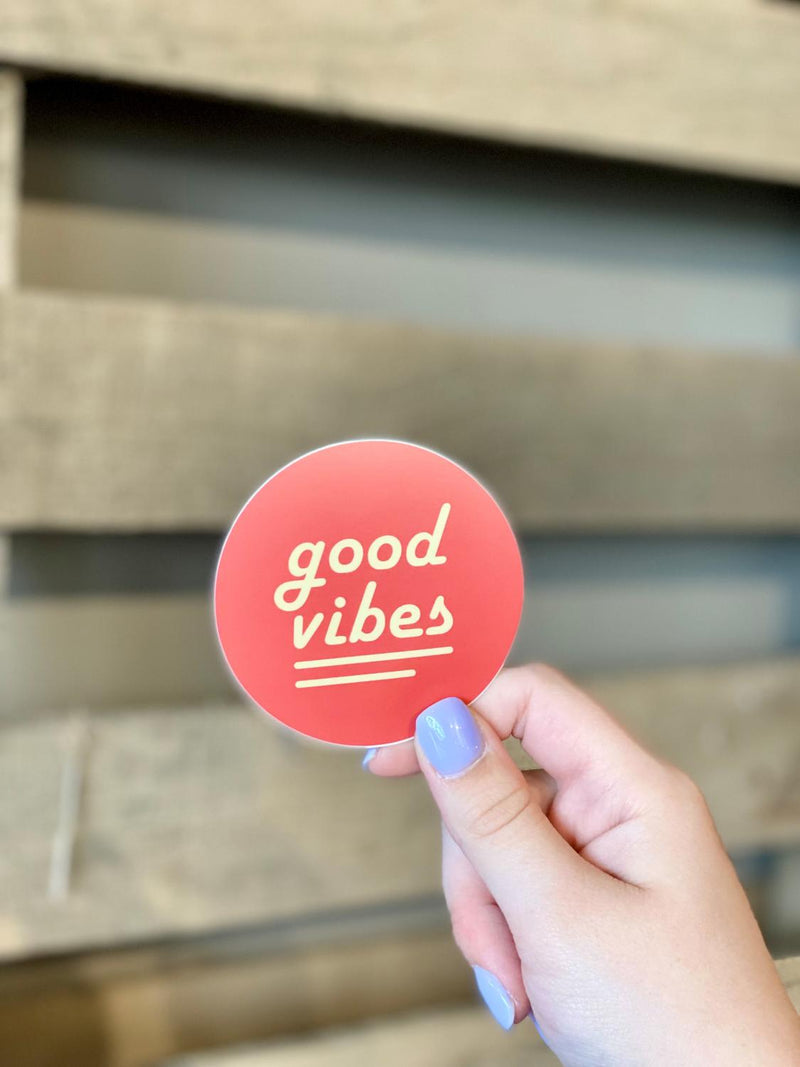 Good Vibes Circle Sticker