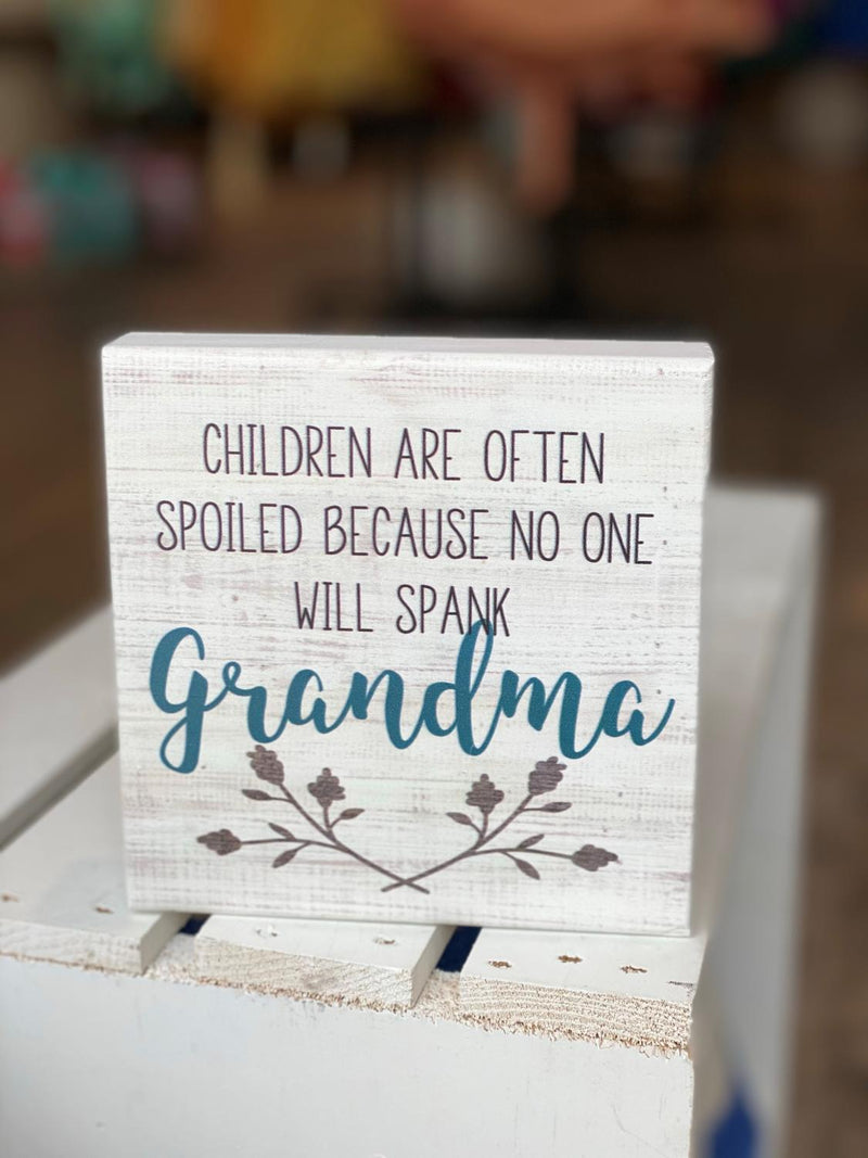 Grandma Block Sign