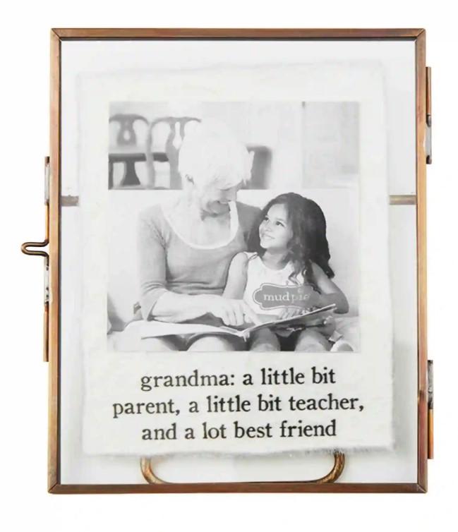 Grandma Glass Brass Frame