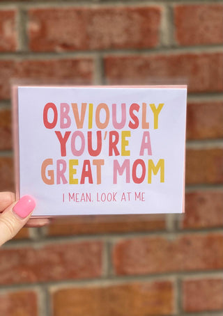 Great Mom Greeting Card
