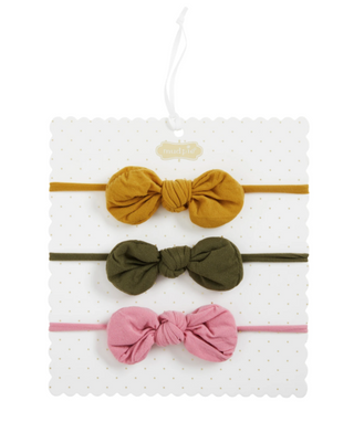 Green/Pink/Yellow Bow Set