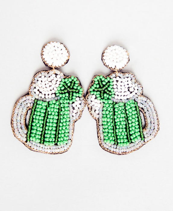 Green Beer Earring