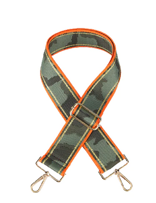 Green Camo with Orange Strap