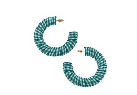 Green Gingham Hoop