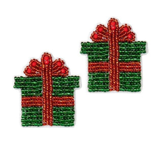 Green Present Earrings