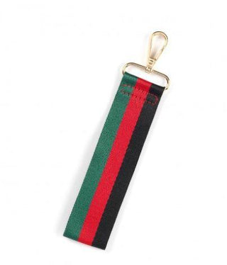 Green Stripe Wristlet Strap