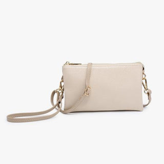 Greige Snake Riley Wristlet Crossbody