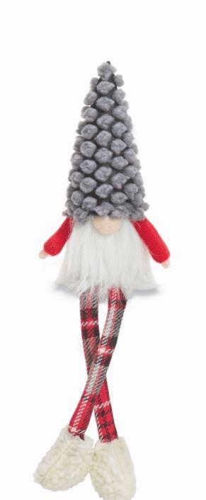 Grey Dot Dangle Leg Gnome