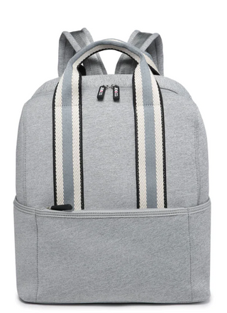 Grey Hattie Neoprene Backpack