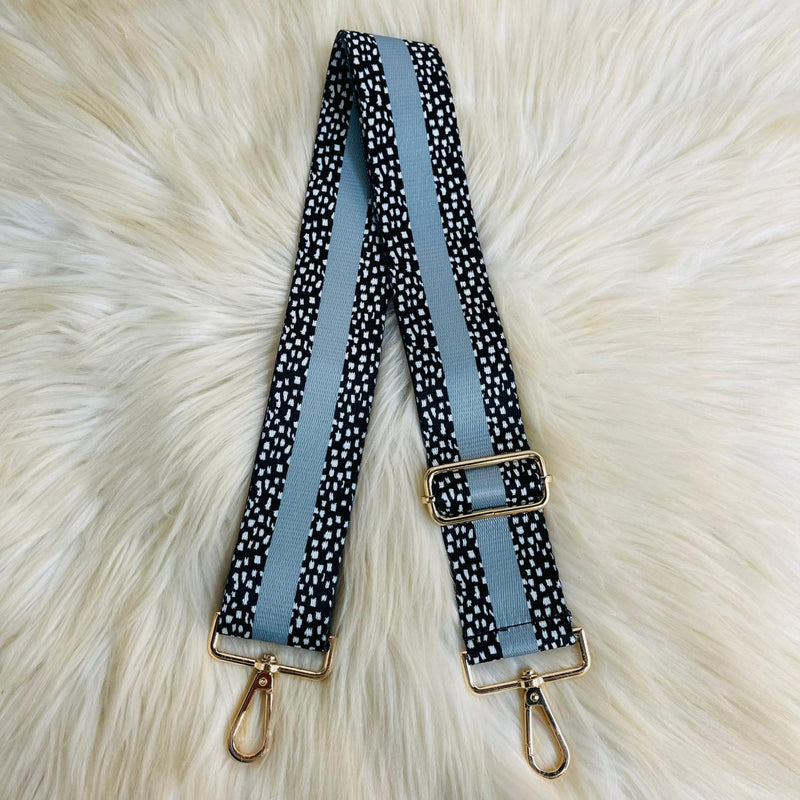 Grey Spotted Guitar Strap