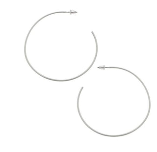 Gwen Silver Hoop