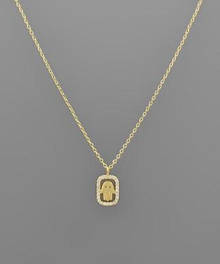 Hamsa Frame Necklace