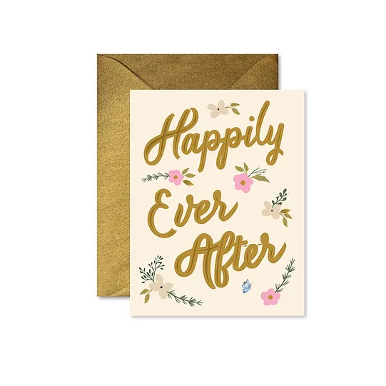 Happy Ever After Wedding Card