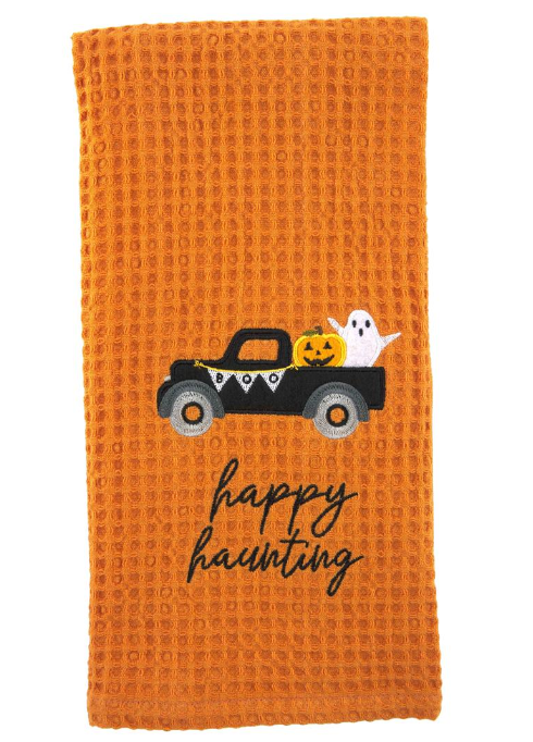 Happy Haunting Waffle Towel