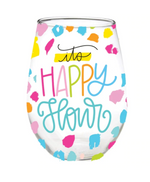 Happy Hour Wine Glass