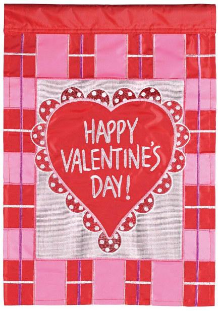 Happy Valentines Garden Flag