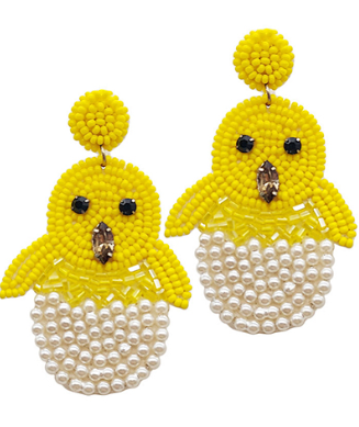 Hatching Chick Earring